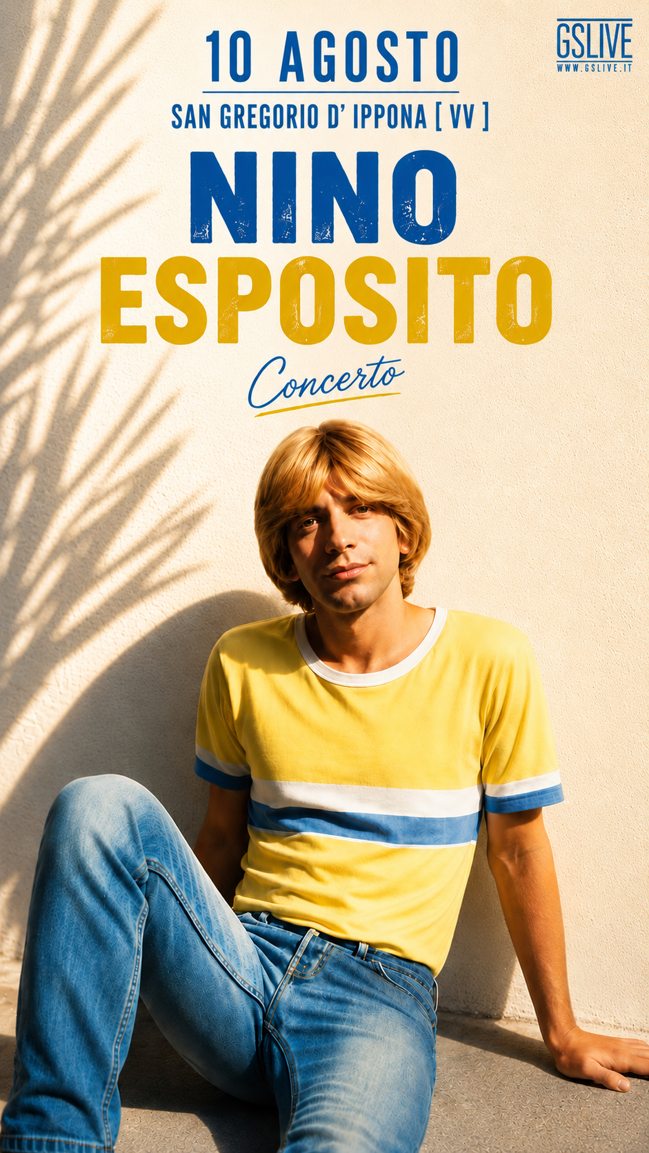 Locandina evento di Nino Esposito il 10 Agosto 2026 a San Gregorio d’Ippona (VV)