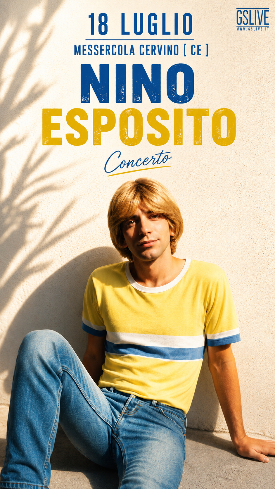 Locandina evento di Nino Esposito il 18 Luglio 2026 a Messercola Cervino (CE)