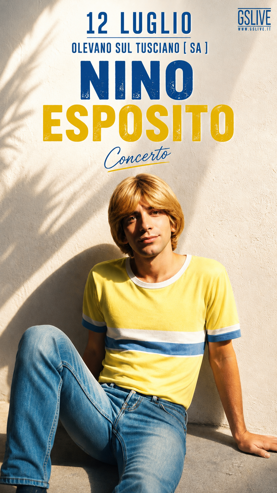 Locandina evento di Nino Esposito il 12 Luglio 2026 a Olevano sul Tusciano (SA)