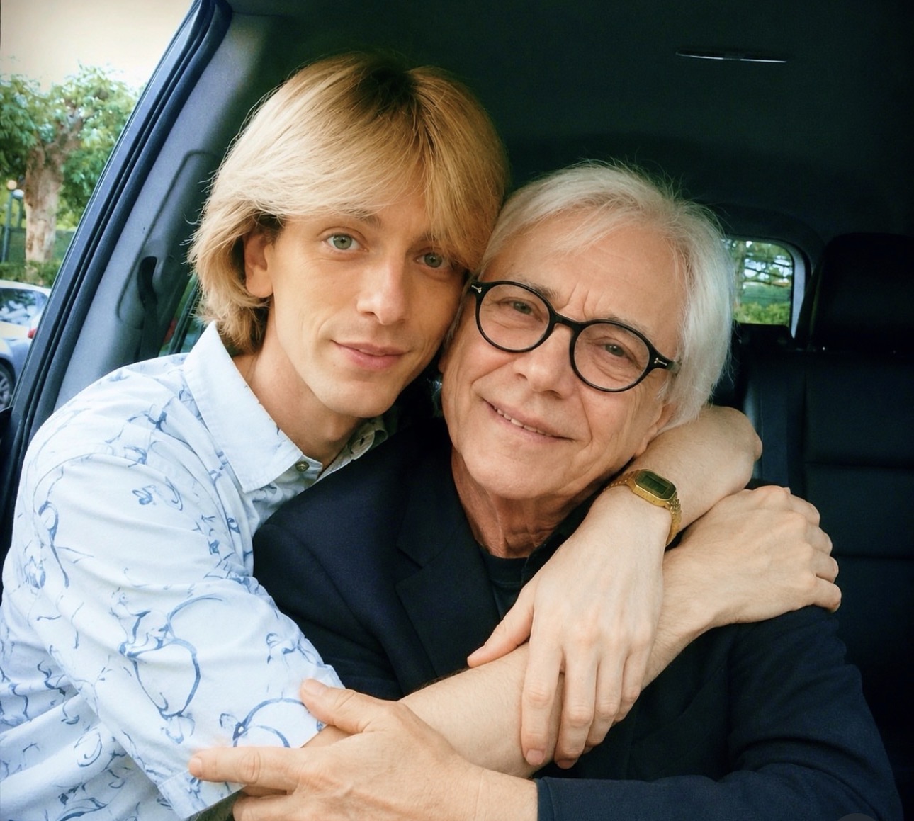Nino Esposito in uno scatto con Nino D'Angelo